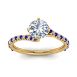 Load image into Gallery viewer, Petite Swirl Engagement Ring
