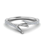 Load image into Gallery viewer, Petite Swirl Semi Mount Ring
