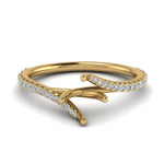 Load image into Gallery viewer, Petite Swirl Semi Mount Ring
