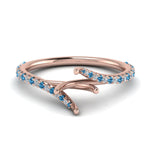 Load image into Gallery viewer, Petite Swirl Semi Mount Ring
