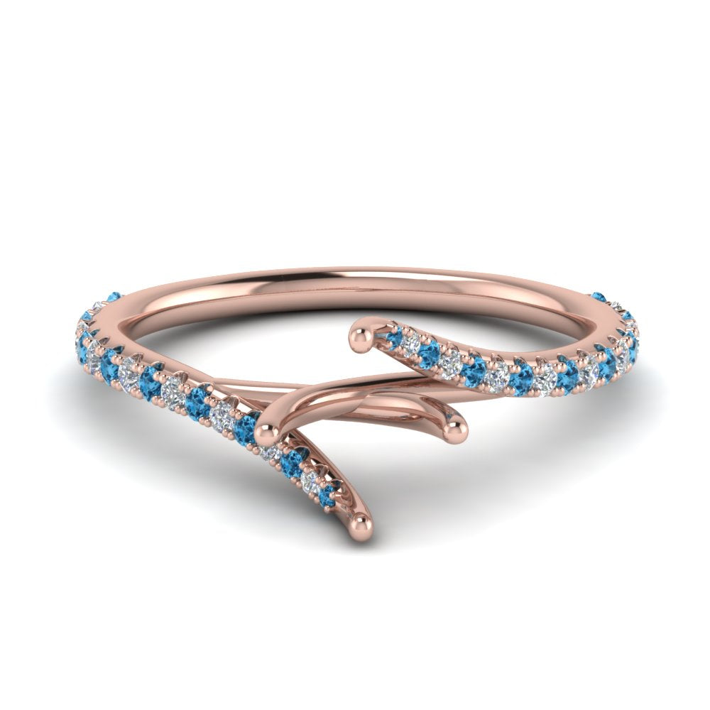 Petite Swirl Semi Mount Ring