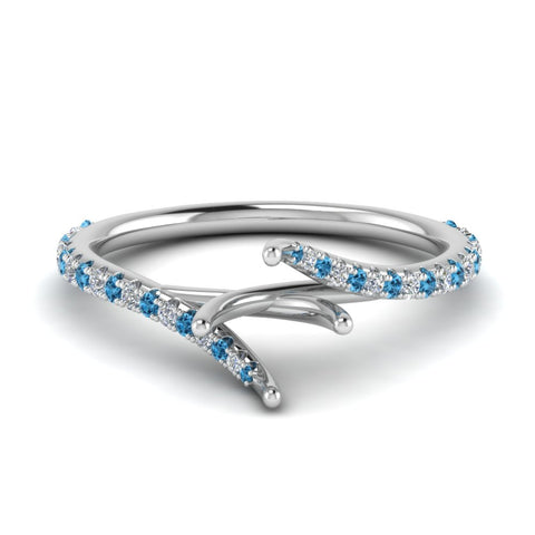 Petite Swirl Semi Mount Ring