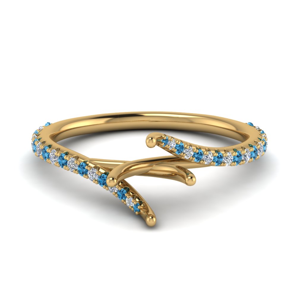 Petite Swirl Semi Mount Ring