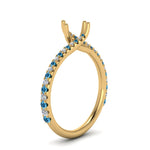 Load image into Gallery viewer, Petite Swirl Semi Mount Ring
