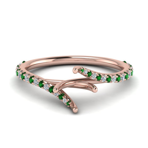 Petite Swirl Semi Mount Ring