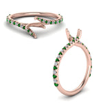 Load image into Gallery viewer, Petite Swirl Semi Mount Ring
