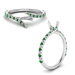 Load image into Gallery viewer, Petite Swirl Semi Mount Ring
