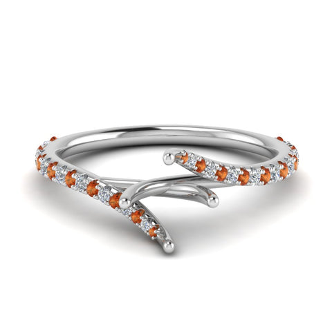 Petite Swirl Semi Mount Ring