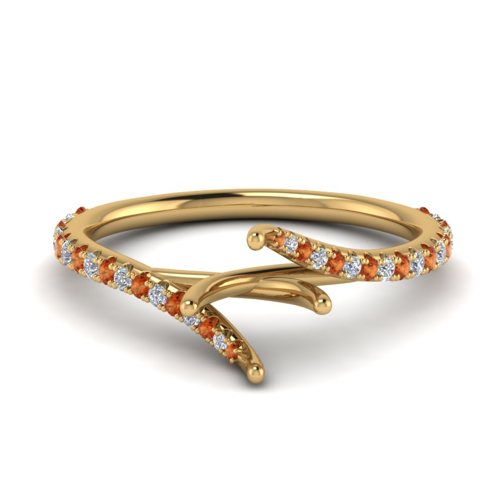 Petite Swirl Semi Mount Ring