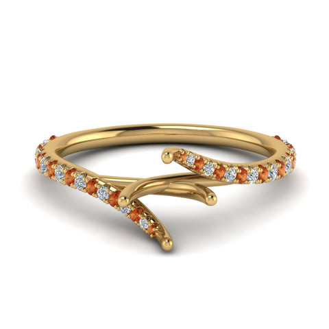 Petite Swirl Semi Mount Ring