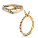 Load image into Gallery viewer, Petite Swirl Semi Mount Ring
