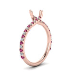 Load image into Gallery viewer, Petite Swirl Semi Mount Ring
