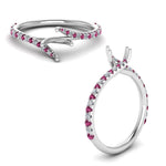 Load image into Gallery viewer, Petite Swirl Semi Mount Ring
