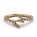 Load image into Gallery viewer, Petite Swirl Semi Mount Ring
