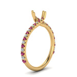 Load image into Gallery viewer, Petite Swirl Semi Mount Ring
