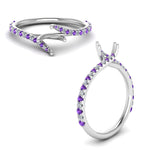 Load image into Gallery viewer, Petite Swirl Semi Mount Ring
