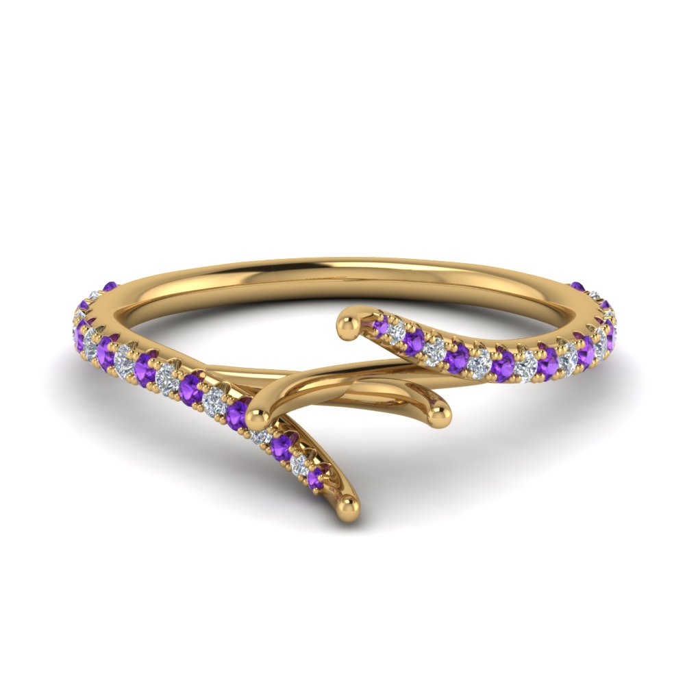 Petite Swirl Semi Mount Ring