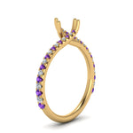 Load image into Gallery viewer, Petite Swirl Semi Mount Ring
