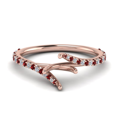 Petite Swirl Semi Mount Ring