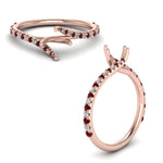 Load image into Gallery viewer, Petite Swirl Semi Mount Ring
