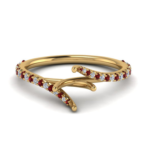 Petite Swirl Semi Mount Ring