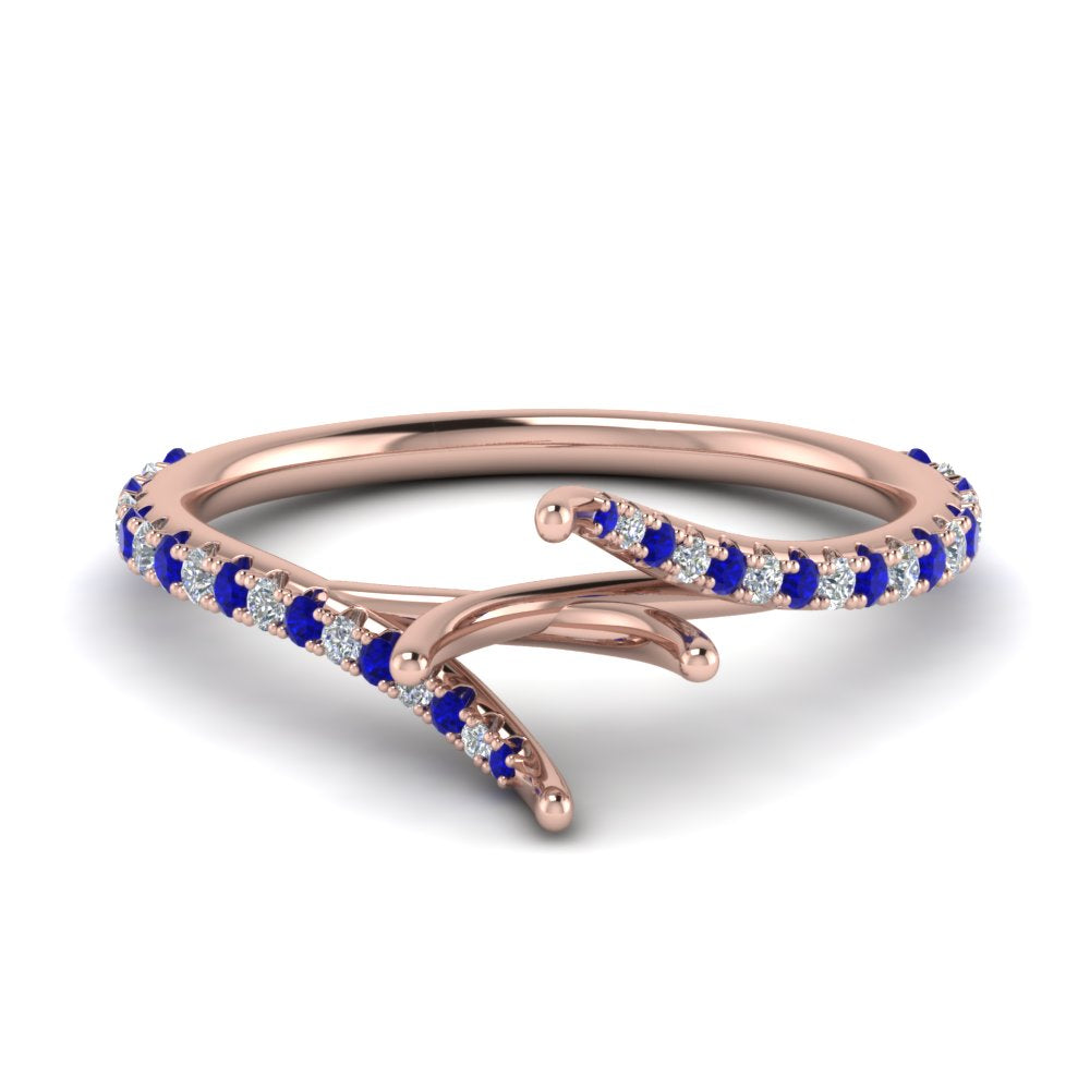 Petite Swirl Semi Mount Ring