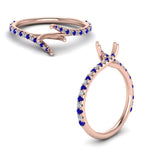 Load image into Gallery viewer, Petite Swirl Semi Mount Ring
