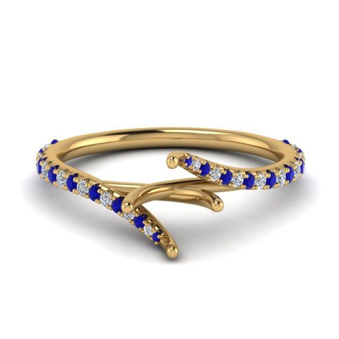 Petite Swirl Semi Mount Ring