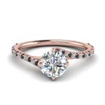 Load image into Gallery viewer, Petite Swirl Engagement Ring
