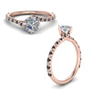 Load image into Gallery viewer, Petite Swirl Engagement Ring