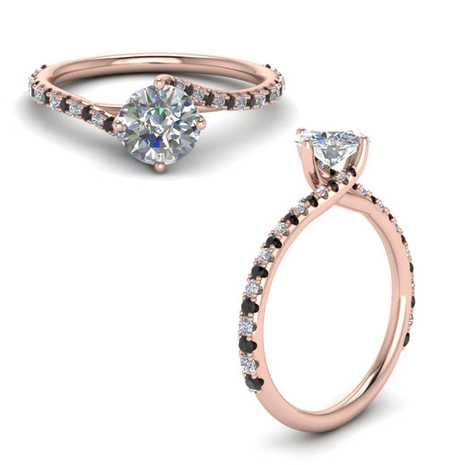 Petite Swirl Engagement Ring