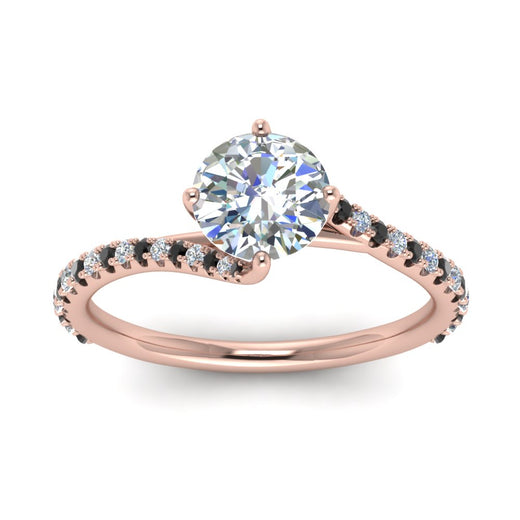 Petite Swirl Engagement Ring