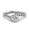 Load image into Gallery viewer, Petite Swirl Engagement Ring