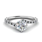 Load image into Gallery viewer, Petite Swirl Engagement Ring
