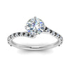 Load image into Gallery viewer, Petite Swirl Engagement Ring