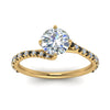 Load image into Gallery viewer, Petite Swirl Engagement Ring