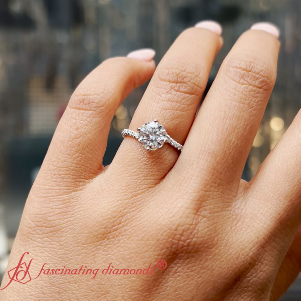 Petite Swirl Engagement Ring