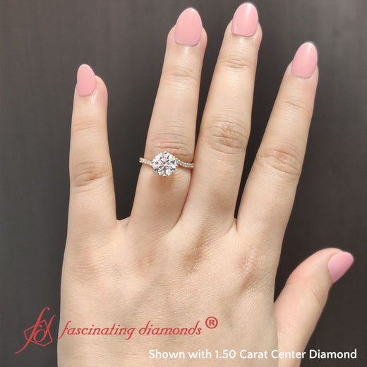 Petite Swirl Engagement Ring
