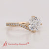Load image into Gallery viewer, Petite Swirl Engagement Ring