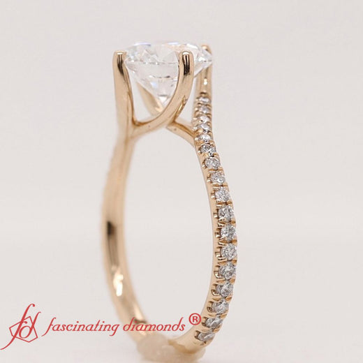 Petite Swirl Engagement Ring