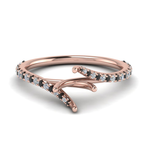 Petite Swirl Semi Mount Ring