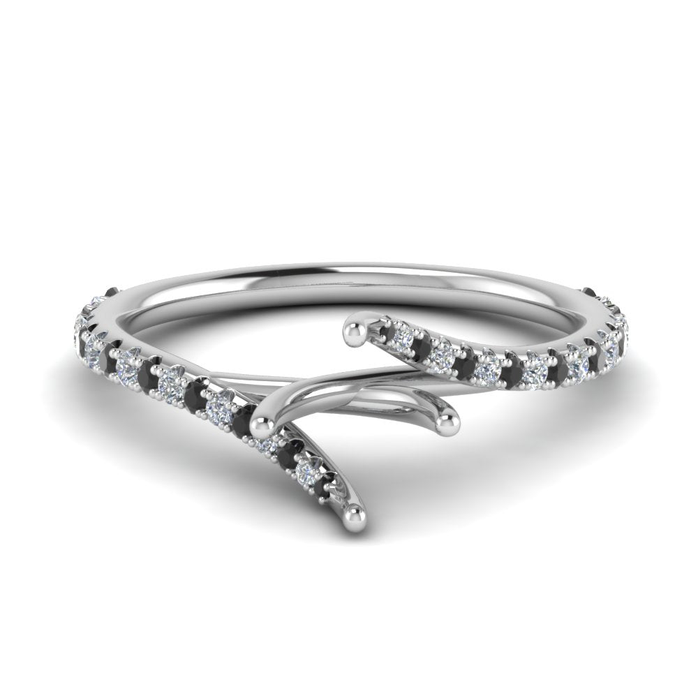 Petite Swirl Semi Mount Ring