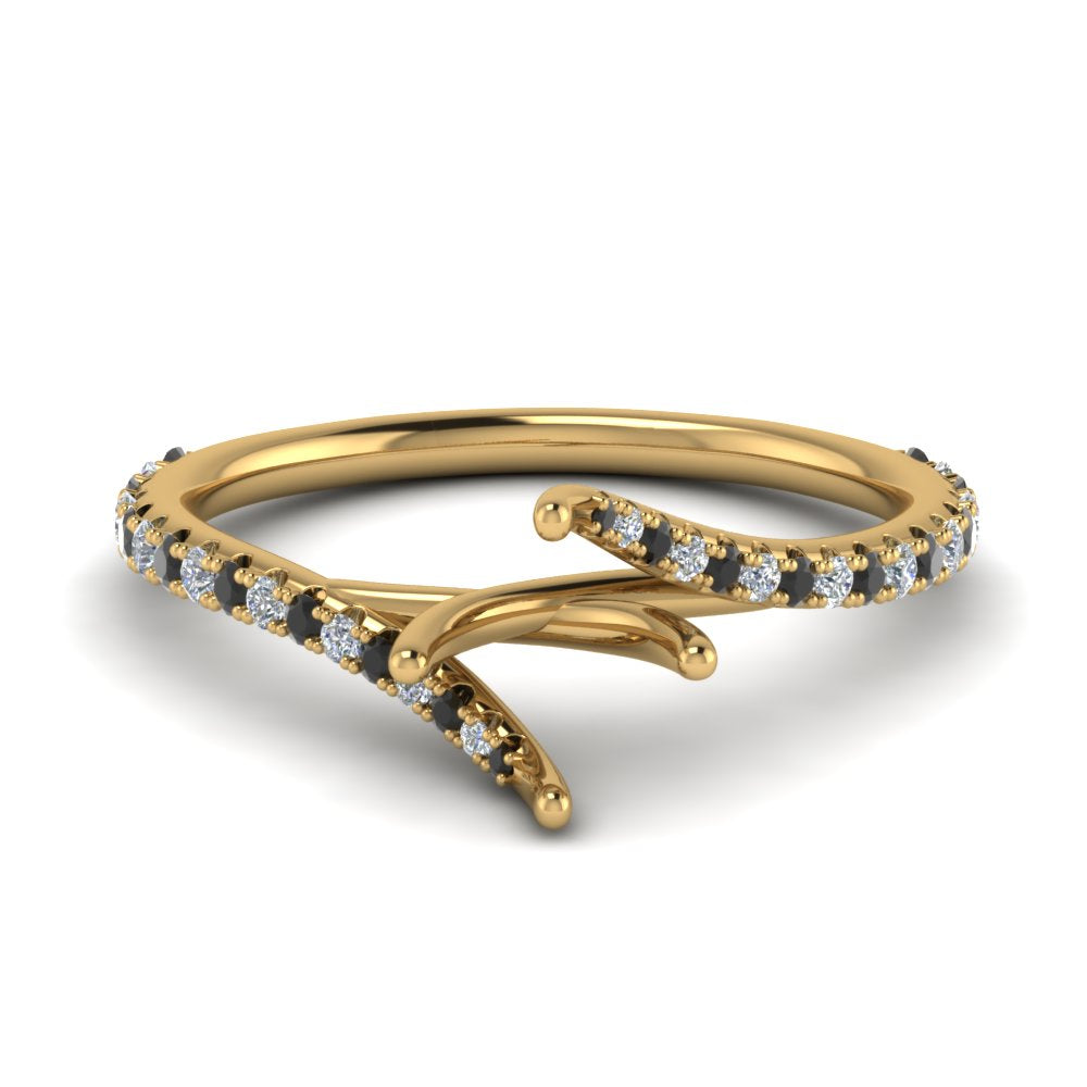 Petite Swirl Semi Mount Ring