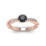 Load image into Gallery viewer, petite-twisted-round-black-diamond-engagement-ring-in-rose-gold-FD8253RORGBK-NL-RG.jpg
