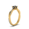 Load image into Gallery viewer, petite-twisted-round-black-diamond-engagement-ring-in-yellow-gold-FD8253RORGBK-NL-YG.jpg