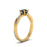 Load image into Gallery viewer, petite-twisted-round-black-diamond-engagement-ring-in-yellow-gold-FD8253RORGBK-NL-YG.jpg

