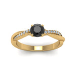 Load image into Gallery viewer, petite-twisted-round-black-diamond-engagement-ring-in-yellow-gold-FD8253RORGBK-NL-YG.jpg
