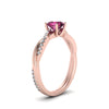 Load image into Gallery viewer, petite-twisted-round-pink-sapphire-engagement-diamond-ring-in-rose-gold-FD8253RORGPS-NL-RG.jpg