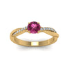 Load image into Gallery viewer, petite-twisted-round-pink-sapphire-engagement-diamond-ring-in-yellow-gold-FD8253RORGPS-NL-YG.jpg