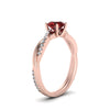 Load image into Gallery viewer, petite-twisted-ruby-round-engagement-diamond-ring-in-rose-gold-FD8253RORGRD-NL-RG.jpg